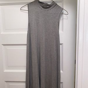 Grey and black striped dress!